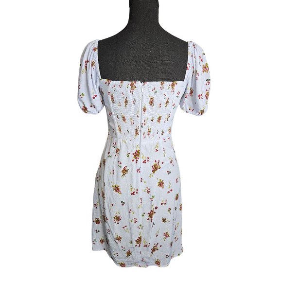 Aritzia Sunday Best Rachel Sweetheart Neckline Floral Mini Dress Women Size XS - Picture 2 of 12